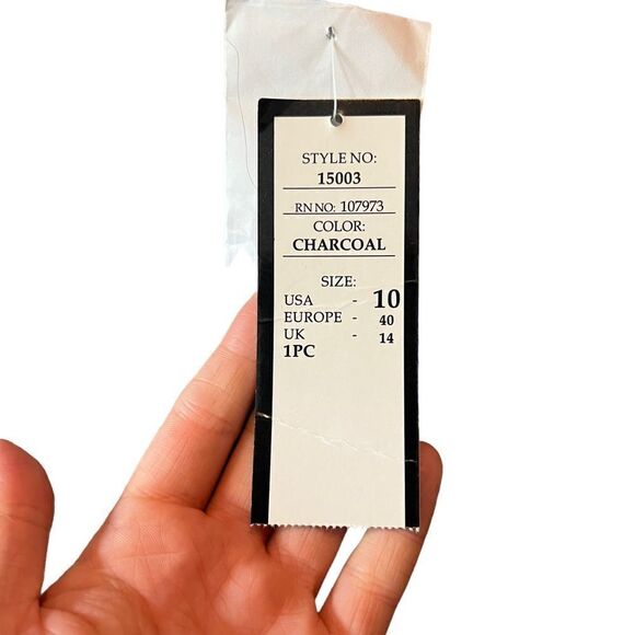 NWT! Jessica McClintock single button grey blazer - Picture 9 of 10